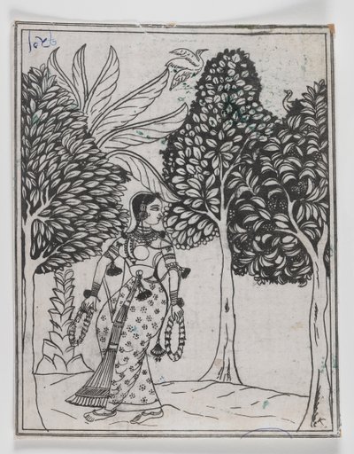 Kamod Ragini, 1605-1610 von Mughal School