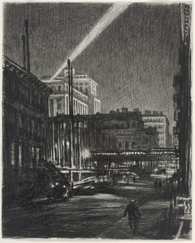 New Yorker Nacht von Muirhead Bone