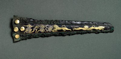 Dolch (Bronze, Gold & Silber) von Mycenaean
