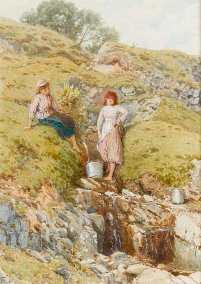 Ein Hochlandbach von Myles Birket Foster