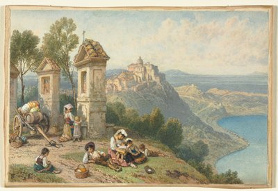 Blick auf Castel Gandolfo, ca. 1870er Jahre von Myles Birket Foster