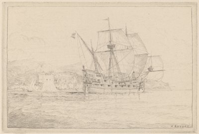 Schiff unter Segel von N. Artsay