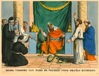 Moses vor dem Pharao von N v d Linden