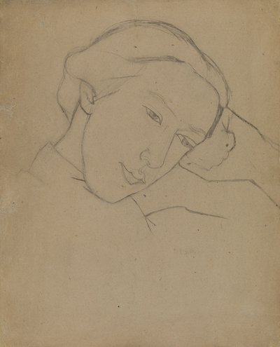 Selbstporträt, 1910er Jahre von Nadezhda Vladimirovna Lermontova