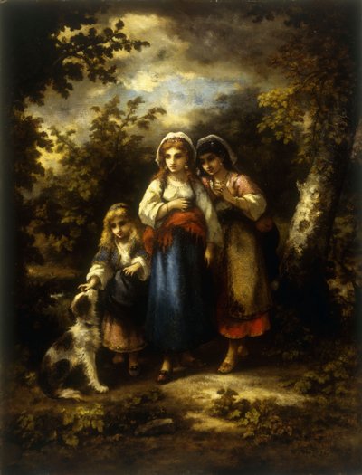 Die Spaziergänger, 1876 von Narcisse Virgile Diaz de la Peña