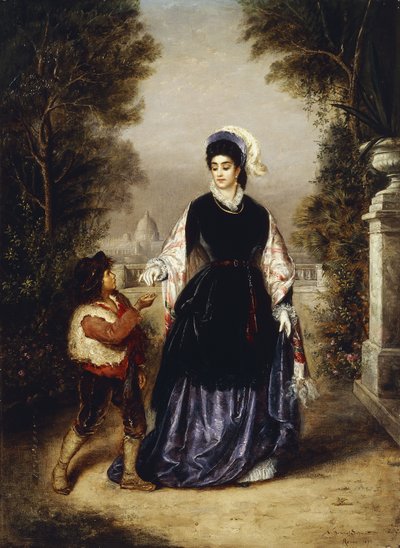 Die großzügige Dame, 1874 von Nathanial Schmitt