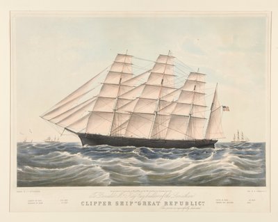 Klipperschiff von Nathaniel Currier