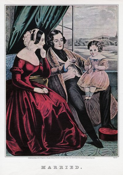 Verheiratet, 1845 von Nathaniel Currier