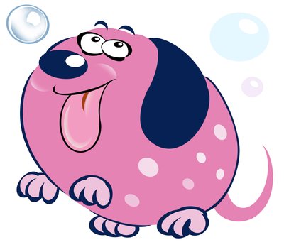 Sprudelnder Hund - Karikatur von Neale Osborne
