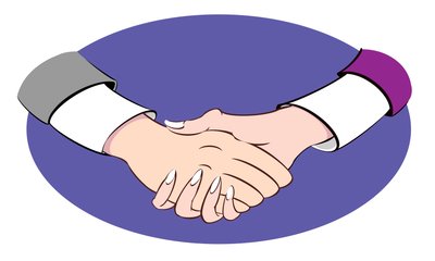 Handschlag - Illustration von Neale Osborne
