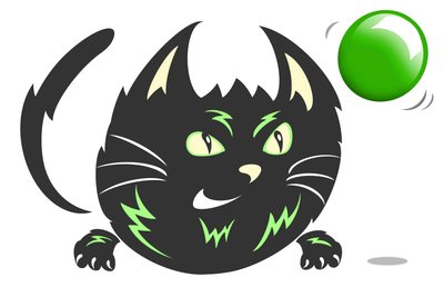 Zap Cat - Karikatur von Neale Osborne