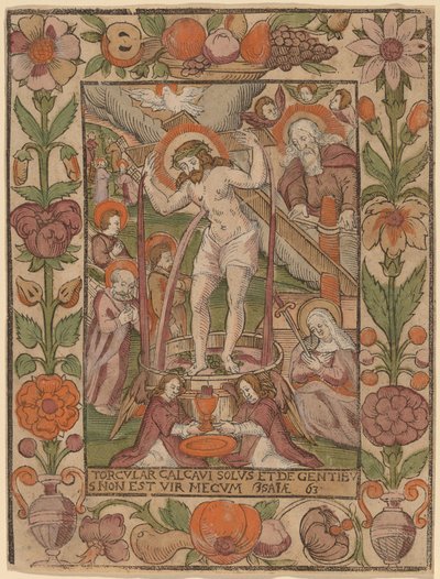 Christus in der Kelter von Netherlandish 16th Century