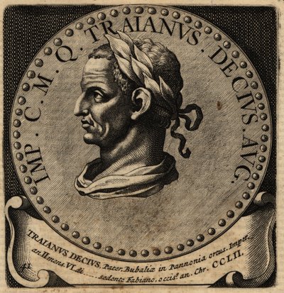 Porträt des römischen Kaisers Decius. von Netherlandish School