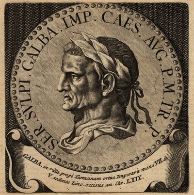 Porträt des römischen Kaisers Galba von Netherlandish School
