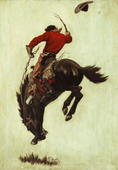 Buckelnder Bronco von Newell Convers Wyeth