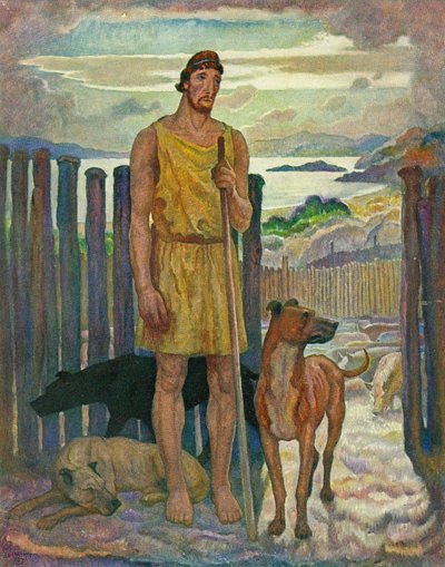 Eumaios, der Schweinehirt von Newell Convers Wyeth