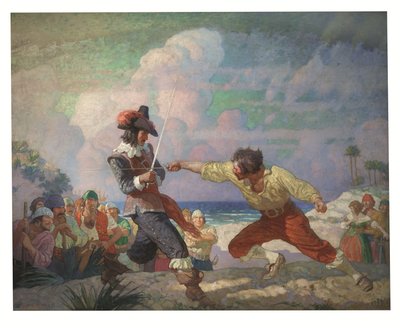 Das Duell am Strand von Newell Convers Wyeth