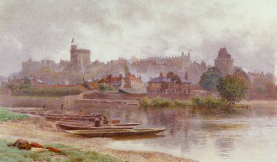 Windsor Castle im Dämmerlicht, ca. 1874-1914 von Newton Benett