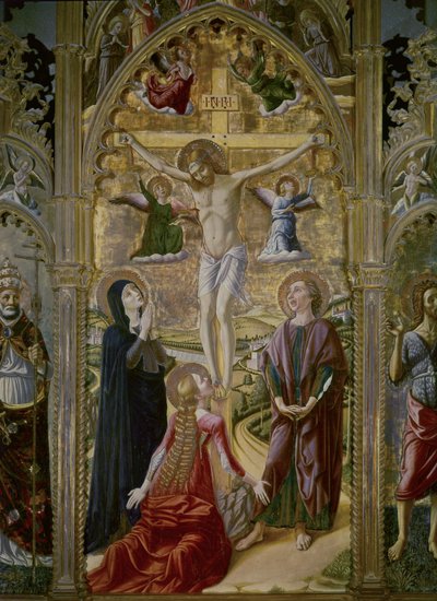 Kreuzigung, 1480 von Niccolo Alunno