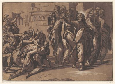 Christus heilt Aussätzige von Niccolo Vicentino
