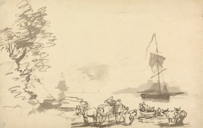 Küstenstudie von Nicholas Pocock
