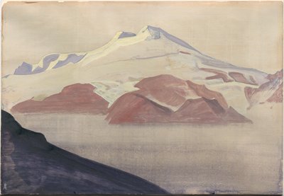 Elbrus, Kaukasus (Albumblatt) von Nicholas Roerich