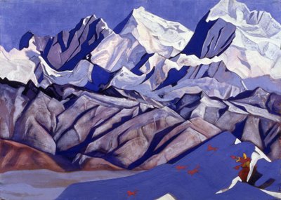 Rote Pferde, 1925 von Nicholas Roerich