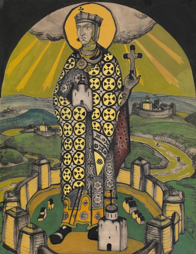 Heilige Olga, Prinzessin von Kiew von Nikolai Konstantinowitsch Roerich