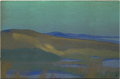 Sümpfe von Tsaidam, 1936 von Nicholas Roerich