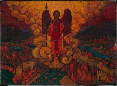 Der letzte Engel, 1912 von Nicholas Roerich