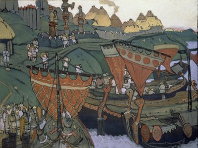 Die Slawen am Dnepr, 1905 von Nicholas Roerich