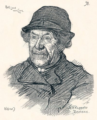Skizze von Nico Jungmann, um 1900 von Nicolaas Wilhelm Jungmann