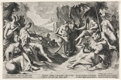 Das Urteil des Midas, 1589 von Nicolaes Clock