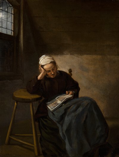 Mädchen beim Lesen, um 1660 von Nicolaes Hals