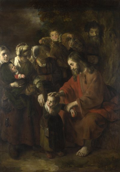 Christus segnet die Kinder, 1652 von Nicolaes Maes