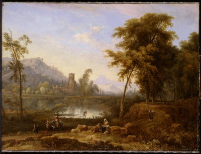 Italienische Landschaft mit umgeknicktem Baum von Nicolaes Piemont