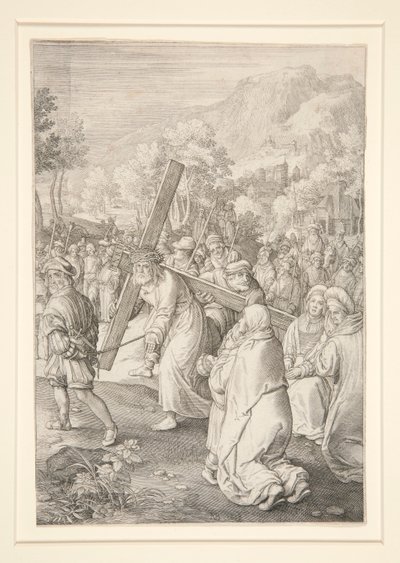 Christus trägt das Kreuz (Passionsserie) von Nicolaes de Bruyn