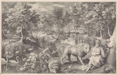Jeremia in der Wildnis von Nicolaes de Bruyn