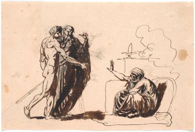 Alexanders Gesandter bei dem persischen Philosophen von Nicolai Abildgaard