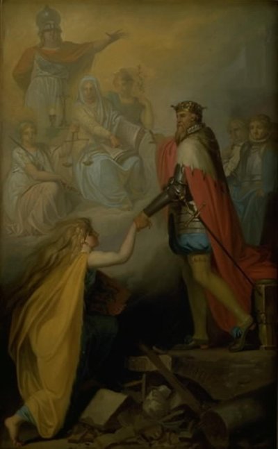 Christian III. unterstützt Dänemark von Nicolai Abildgaard