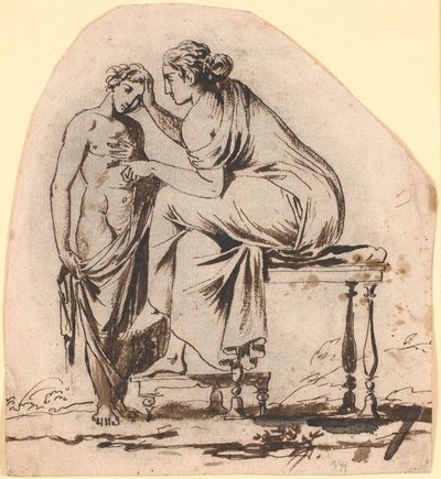 Entwurf für das Befreiungsrelief am Freiheitsdenkmal von Nicolai Abildgaard