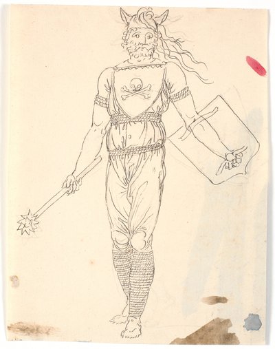 Entwurf für eine Kriegertracht von Nicolai Abildgaard
