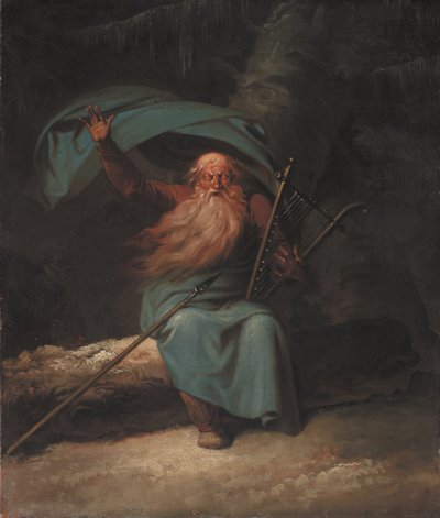 Ossian singt sein Schwanenlied, 1780-1782 von Nicolai Abraham Abildgaard