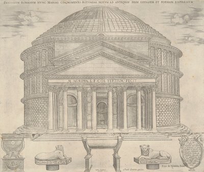Pantheum Romanum nunc Mariae Cognomento von Nicolas Beatrizet