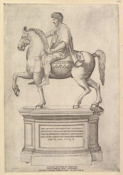 Speculum Romanae Magnificentiae: Marcus Aurelius, 16. Jahrhundert von Nicolas Beatrizet