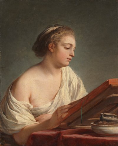 Frau beim Lesen von Nicolas Bernard Lepicie