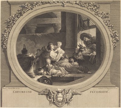 Die glückliche Fruchtbarkeit von Nicolas Delaunay after Jean Honoré Fragonard