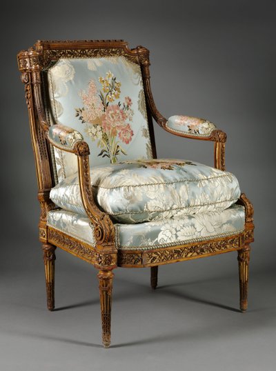 Armstuhl (Fauteuil), ca. 1785 von Nicolas Denis Delaisement