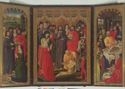 Auferstehung des Lazarus Triptychon von Nicolas Froment