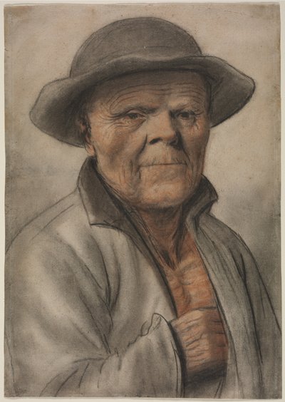 Porträt eines alten Mannes, 1600er von Nicolas Lagneau